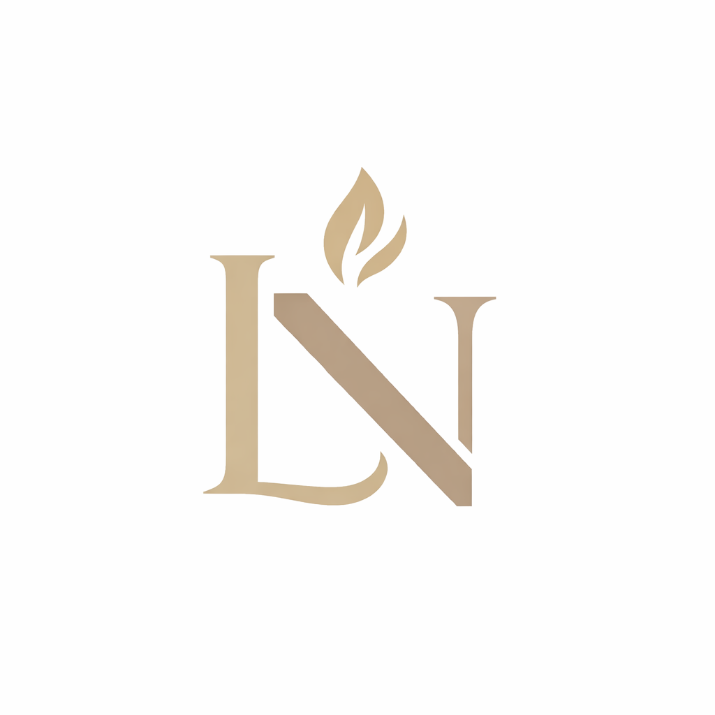 Minimalist-monogram-med-flammeelement